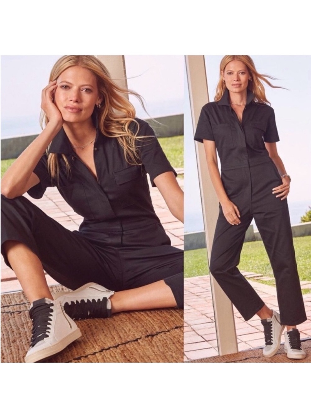 Rivet Utility Worker Jumpsuit in Navy Blue – Size Medium